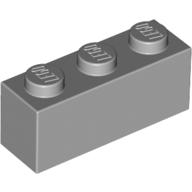 Lego kostka (kostička) 1x3, světle modro šedá (4211428)